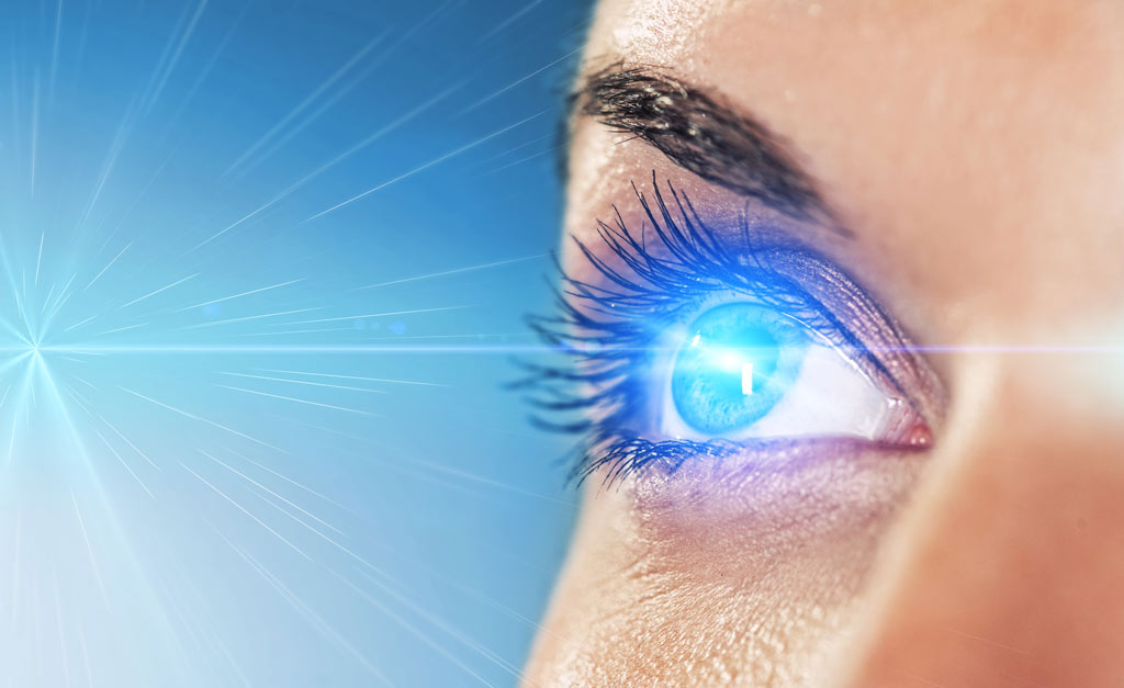 Close-up of an eye symbolizing vision clarity, eye health, and advanced ocular care